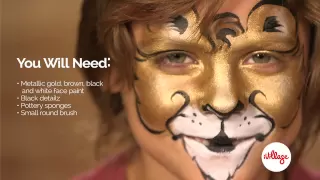 How To Do Lion Face Paint For Kids