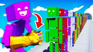 Assembling NEW INFINITY GAUNTLET To DESTROY RAGDOLLS (Fun With Ragdolls: The Game Funny Gameplay)