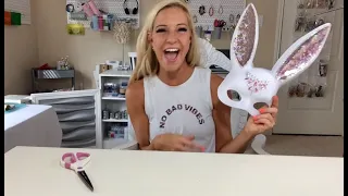 DIY Bunny Rabbit Face Mask Arts and Crafts
