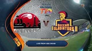 Match 12 HIGHLIGHTS I Qalandars vs Deccan Gladiators I Day 4 I Abu Dhabi T10