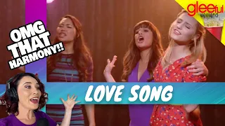 Vocal Coach Reacts GLEE - Love Song | WOW! They were...