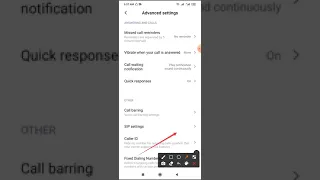 Only for SIP call setting on redmi note 8