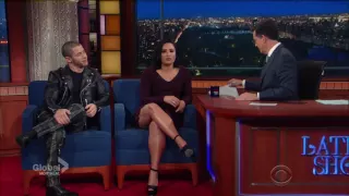 Nick Jonas / Demi Lovato ( about their tour) - late show with stephen colbert