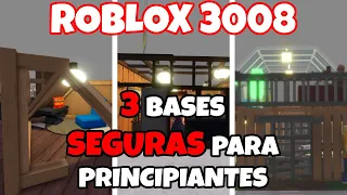 ROBLOX 3008: 3 BASES SEGURAS PARA JUGADORES NUEVOS *fácil y rapido* - SCP - ❕🔨