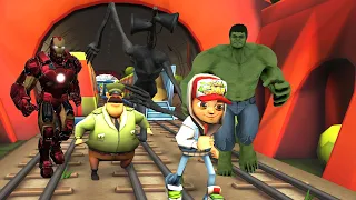 Subway Surfers Best Compilation (Hulk Ironman Siren Head Joker Inspector)