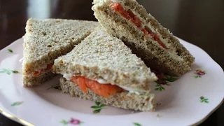 Smoked Salmon Tea Sandwiches