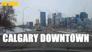 Driving Downtown Calgary | Alberta Canada