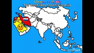 Ukraine vs Russia: the most supported country in Asia