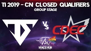 Serenity vs CDEC - TI9 CN Regional Qualifiers: Group Stage