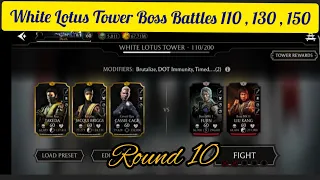 mkmobile : white lotus tower boss battles 110 ,130 ,150 + rewards