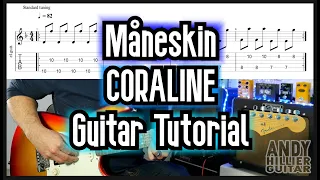 Måneskin - Coraline Guitar Tutorial Lesson