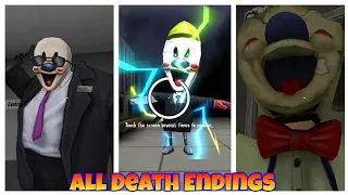 Ice Scream 4 All Death Endings (Hard Mode)