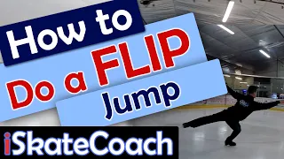 How to do a Flip jump quick guide ice skating #iceskating #figureskating