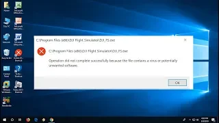 Fix Operation did not complete successfully because the file contains a virus (100% Works)