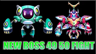 Comparison of Boss 49 and Boss 50 in Space Shooter by Rockit Studio