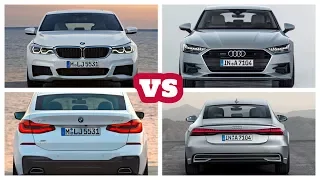 2019 Audi A7 Sportback  vs  2018 BMW 6-Series.  Two most Luxurious and powerful Sedan.