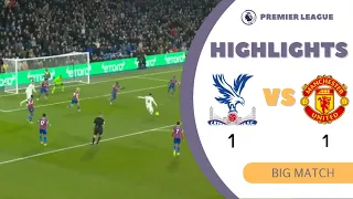 HIGHLIGHTS - CRYSTAL PALACE 1-1 MANCHESTER UNITED | ENGLISH PREMIER LEAGUE