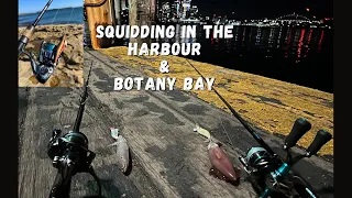 Squid fishing in Sydney Harbour wharf & Botany Bay
