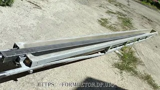 формы для бетонных столбов забора из стеклопластика на металлическом каркасе на 3 метра