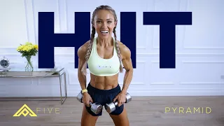 PYRAMID HIIT WORKOUT - Full Body with Dumbbells | Pyramid Series Day 5