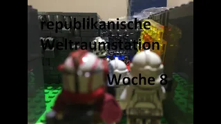 Bauen einer republikanischen Weltraumstation in LEGO/Minifiguren, Beleuchtung und Container/ Woche 8