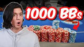 Two WHALES At My Table Leads to HUGE Pots! Poker Vlog 9