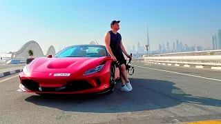 The Ferrari F8 Tributo $1496  341km/h LAUNCH CONTROL Rent car a Dubai