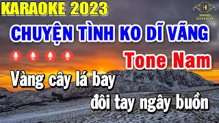 Chuyện Tình Không Dĩ Vãng Karaoke Tone Nam Nhạc Sống | Trọng Hiếu