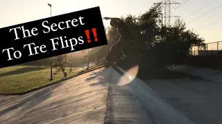 The Secret to Tre Flips‼️ How to 360 Flip‼️