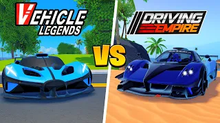 ROBLOX Vehicle Legends vs Driving Empire!