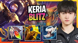 KERIA TRIES SOME BLITZCRANK SUPPORT! | T1 Keria Plays Blitzcrank Support vs Thresh!  Season 2024