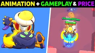 BRAWL STARS DESERT SCORPION CHUCK GAMEPLAY, ANIMATION, COST, PIN & PLAYER ICON