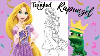 Colouring Disney's RAPUNZEL - Colouring Videos For Kids - Prismacolor Markers | Coloured Creations