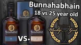 Is older whisky better? Bunnahabhain 18 and 25 year old comparison. Whisky review #023