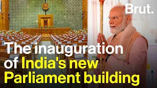 New parliament: PM Modi inaugurates building amid opposition boycott
