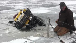 Four Wheeler Went Through The Ice