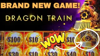 JACKPOT ON DRAGON TRAIN !!! BRAND NEW GAME ALERT, so many BONUSES!