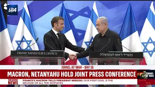 Macron, Netanyahu hold joint press conference
