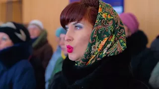 Флешмоб на автовокзале Снежное Донецкая область