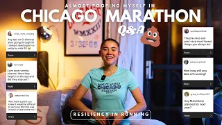 ALMOST POOPING MYSELF AT CHICAGO MARATHON | Q&A RUNNING MY 7TH MARATHON & 3RD WORLD ABBOTT MAJOR