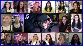 Demon Slayer Season 2 Episode 10 Girls Reaction Mashup | Entertainment District Arc Ep 3