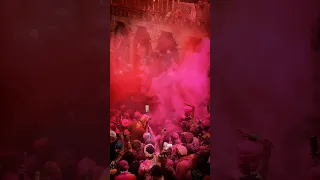 Braj Ki Holi 😍❤️ #holi #holi2023 #youtubeshorts #shortvideo #shorts #mathura #vrindavan