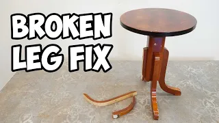 Watch how to fix the PIANO CHAIR broken leg!