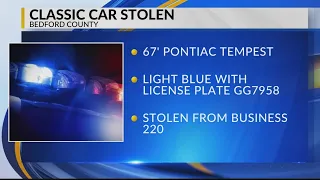 Police: Classic car reported stolen out of Bedford