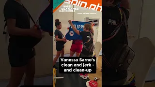 Vanessa Sarno's clean and jerk - and clean-up #shorts