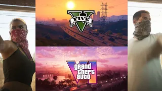 GTA 6 TRAILER but it's GTA 5 (Comparison)