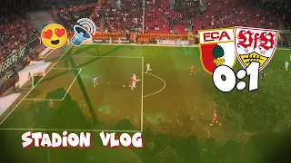 FC Augsburg 0:1 VfB Stuttgart ⚪🔴 Heimspiel-Stimmung nach 0:1 durch Guirassy 😍 Stadion Vlog