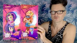 CAVE CLUB LUMINA & RULY AMAZON EXCLUSIVE DOLLS with hair extensions MATTEL UNBOXING REVIEW