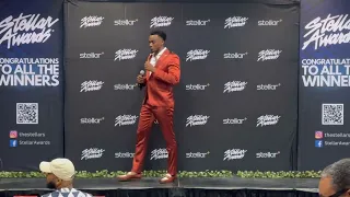 Jonathan McReynolds in the Stellar Awards Radio Room