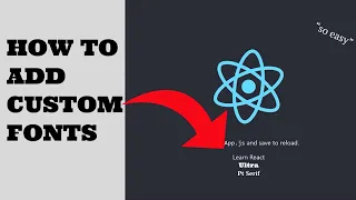 How to add custom fonts in React js